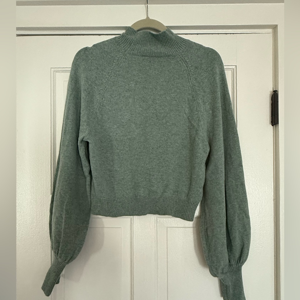 Bcbgmaxazria Sage Green Turtleneck Sweater